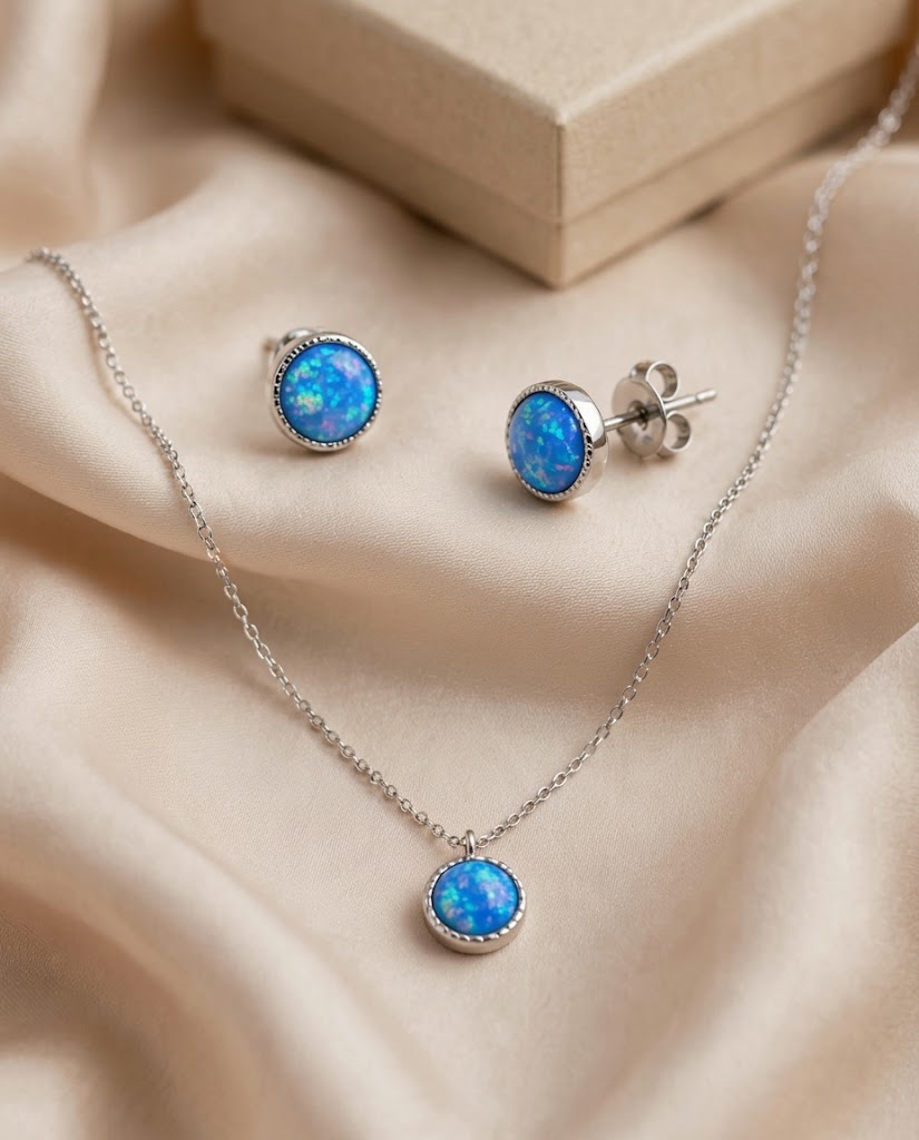 Set Reflejos de Ópalo en plata 925 — MARDAN JOYAS